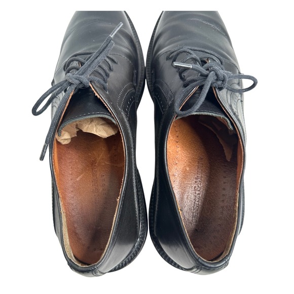 Johnston & Murphy Passport‎ Leather Upper&Lining Black Shoes Size 10 Italy  Made